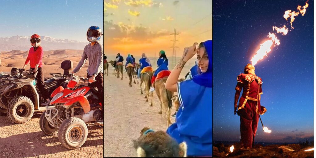 Agafay Desert Camel Ride, Quad Biking Dinner Show